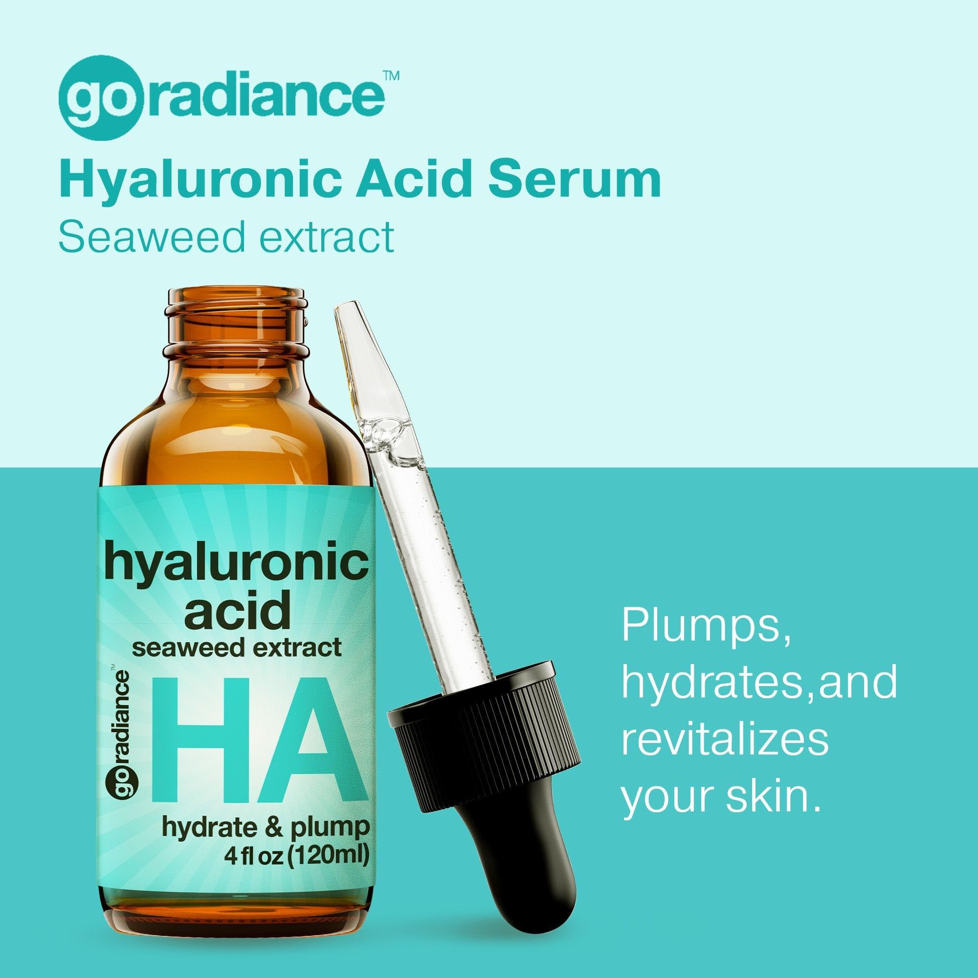 Go Radiance serum pump-action showing easy, mess-free daily use.