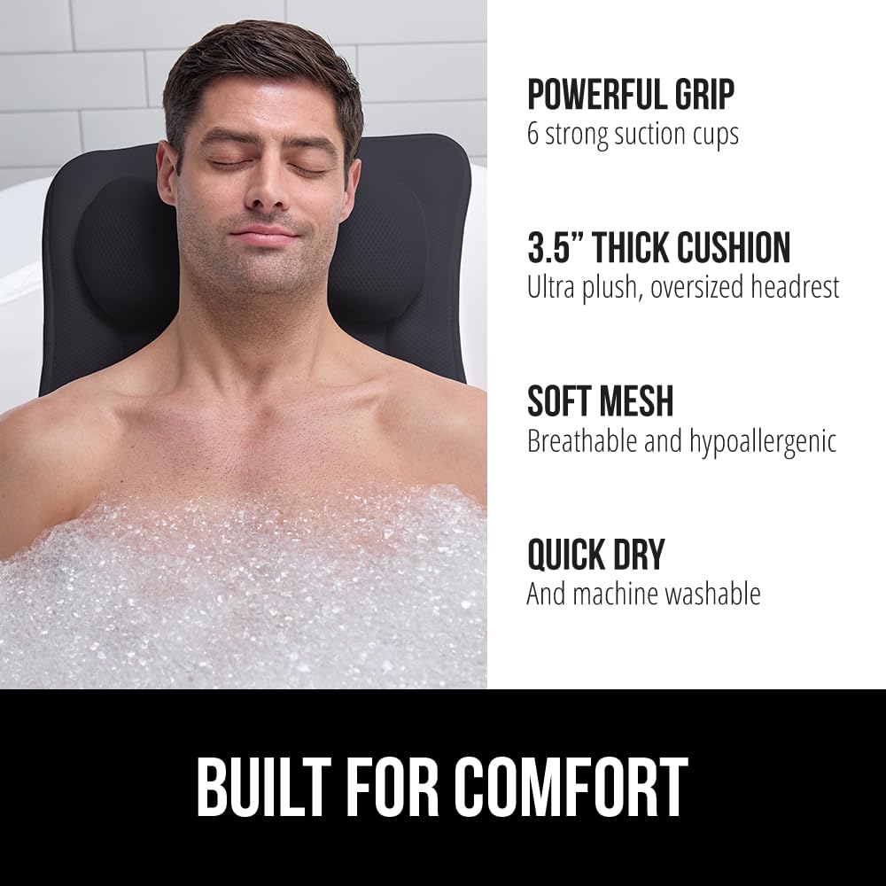 GORILLA GRIP FlexComfort technology delivers contouring support for back and shoulders.