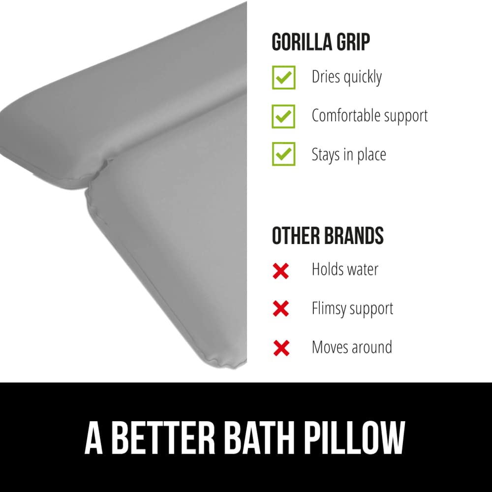 Gorilla Grip bath pillow offers luxury spa-like experience at home