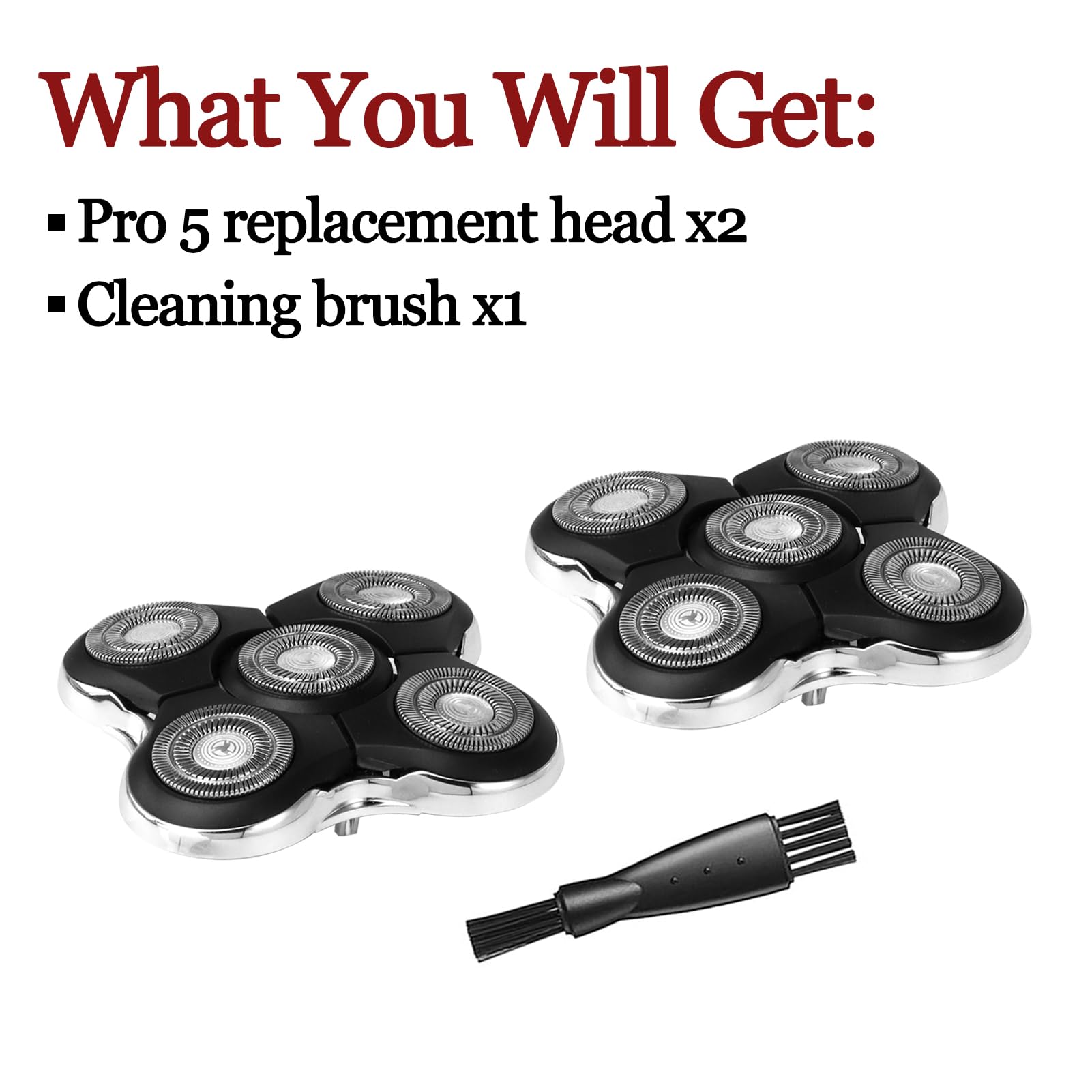 GORLENT Blade Pro 2-Pack value pack provides two replacements for extended shaving routines.