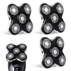 GORLENT Pro replacement heads Balder Pro XR7000 closeup of five dual-track blades for smooth shaving