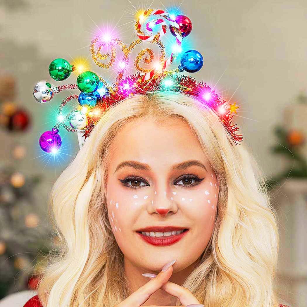GORTIN Christmas headband enhances seasonal photography and festive mood.