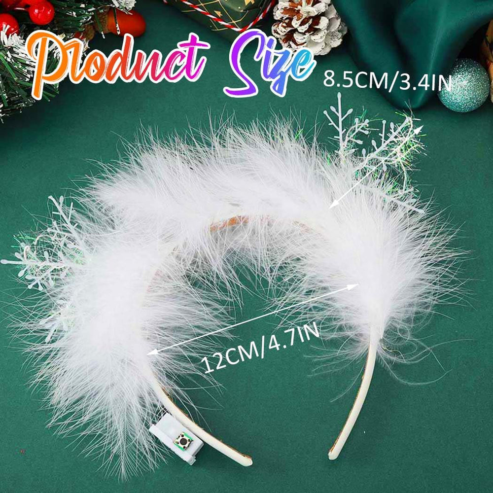 GORTIN Christmas party headpiece is lightweight for all-day wear