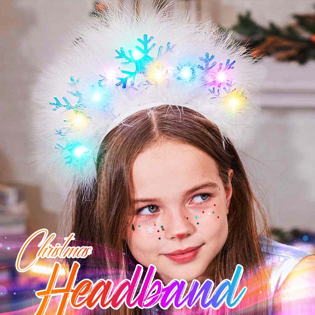 GORTIN cosplay holiday photo headband elevates festive costumes with glow.