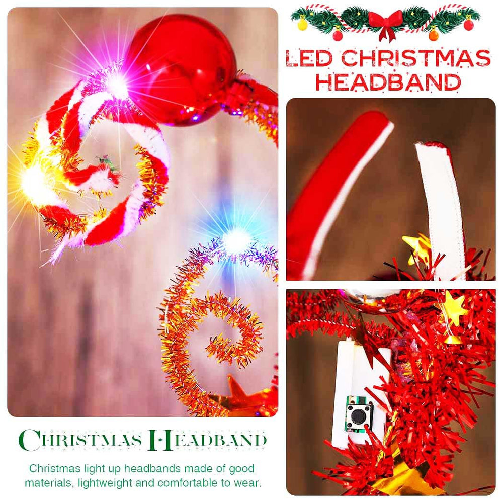 GORTIN holiday costume headwear adds dazzling atmosphere to gatherings.
