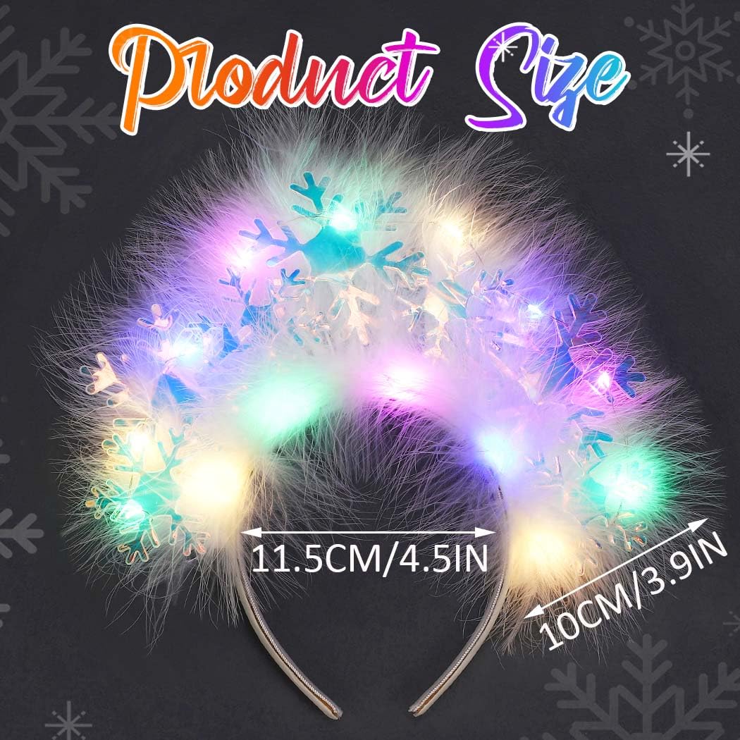 GORTIN LED headband with three modes for coordinated light-show effects.