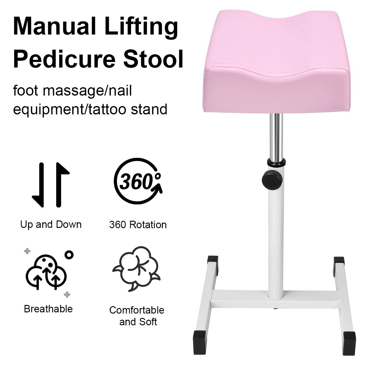 GORXZC pedicure footrest sturdy-frame ensures durable salon use