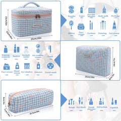 Gosect medium bag 10x3x7 keeps brushes and lip products neatly sorted