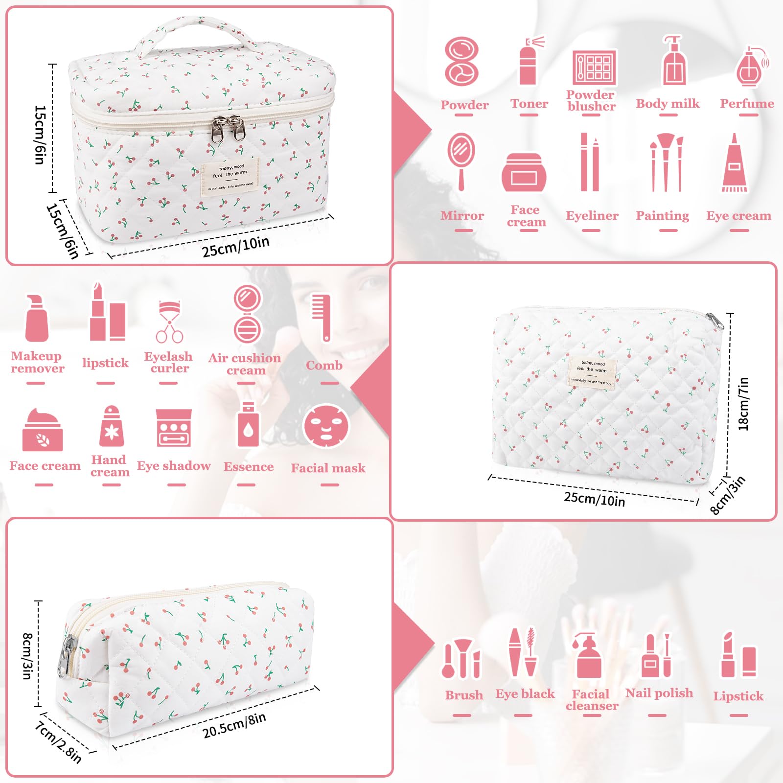 Gosect cotton-material bag is easy to clean and durable.