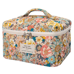 Gosect large makeup bag South Twigs front view showing spacious capacity