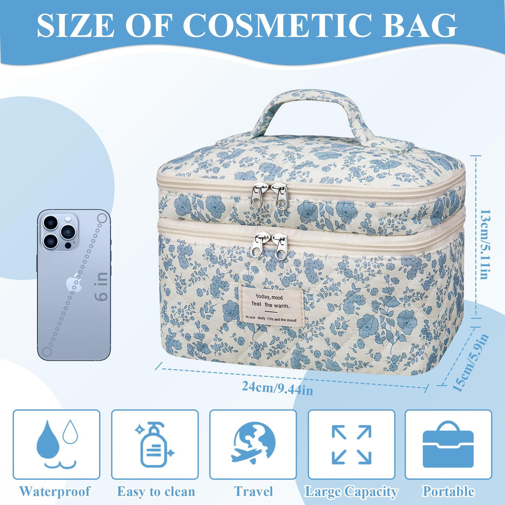 Gosect multipurpose makeup bag doubles as travel organizer and skincare pouch.