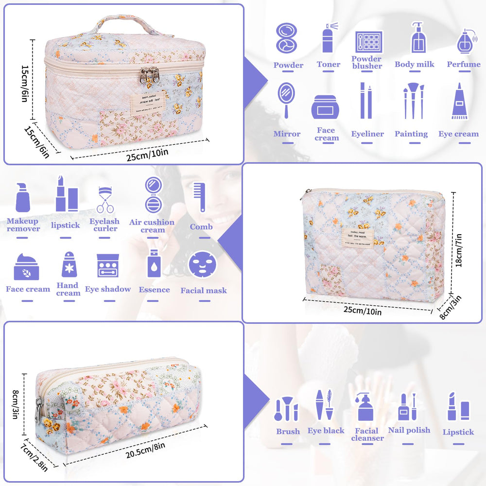 Gosect medium-size bag open reveals compartments for brushes and palettes.