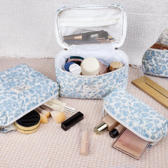 Gosect makeup bag set three sizes organized for toiletries cosmetics and skincare on the go