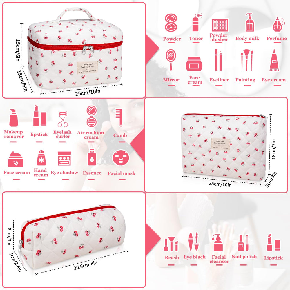 Gosect medium makeup bag keeps essentials neatly sorted on the go.