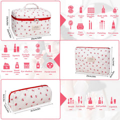 Gosect medium makeup bag keeps essentials neatly sorted on the go.