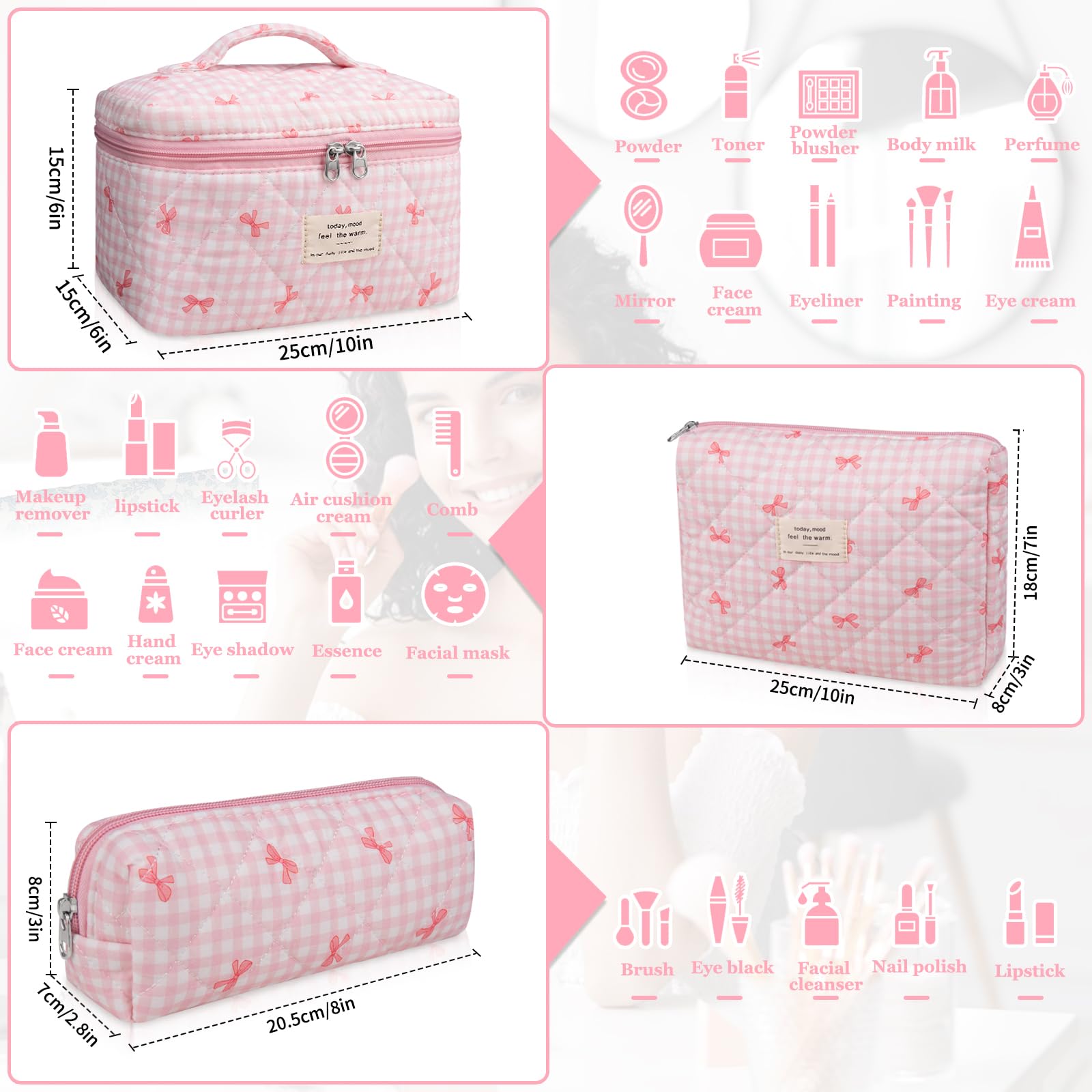 Gosect quilted cotton material texture — durable and easy to clean for daily use