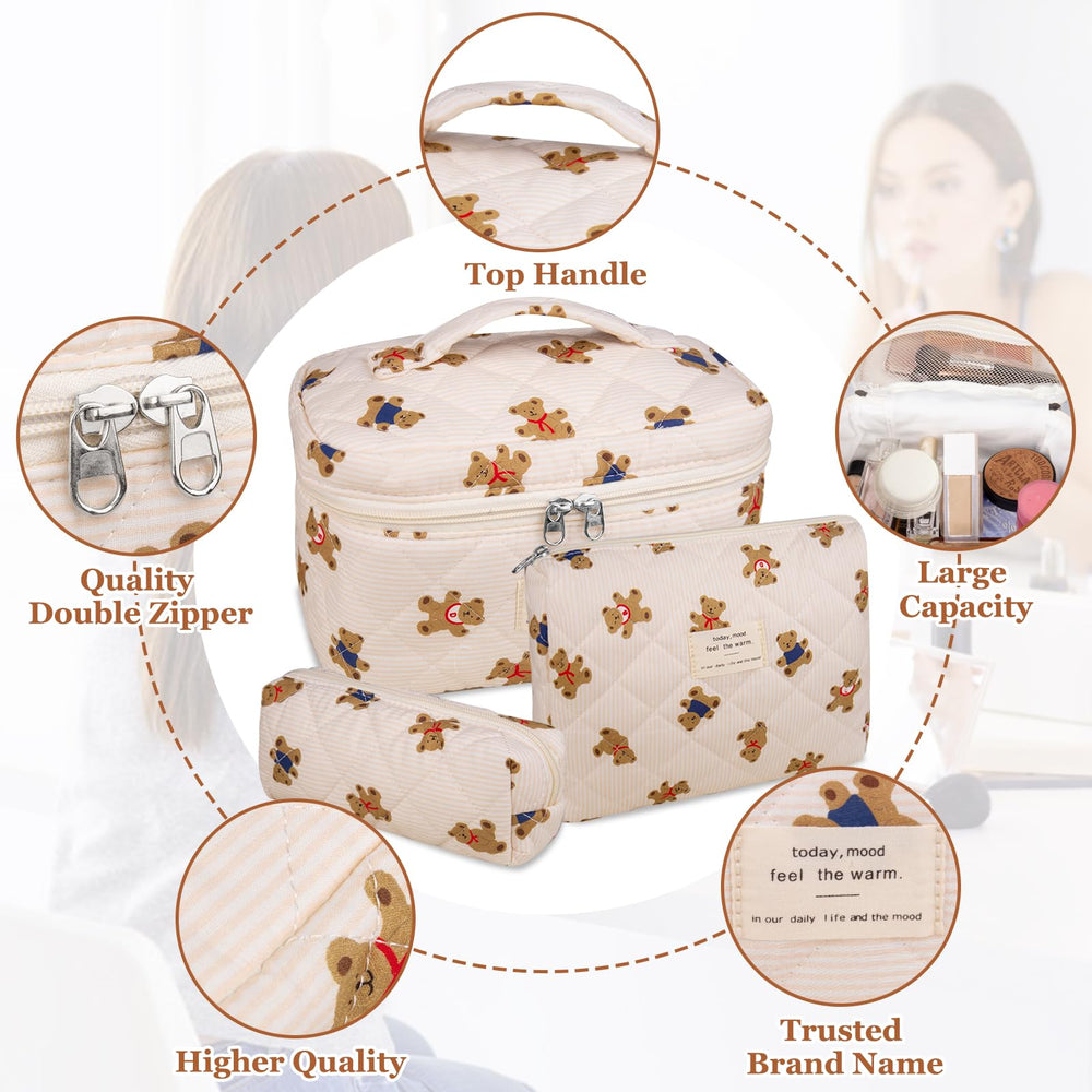 Gosect small floral pouch provides compact storage for daily essentials.