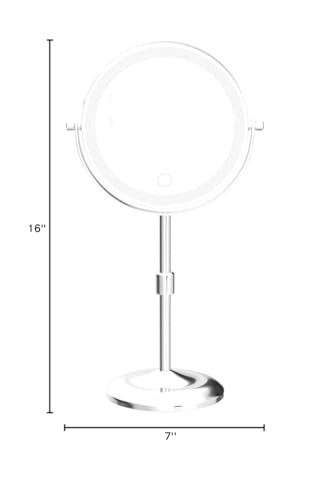 Gospire 360-swivel makeup mirror for multi-angle viewing