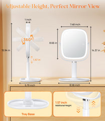 Gospire 1X/10X magnification aids detailed skincare and precision makeup