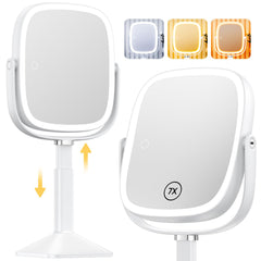Gospire rectangle mirror lit setup for precise makeup application