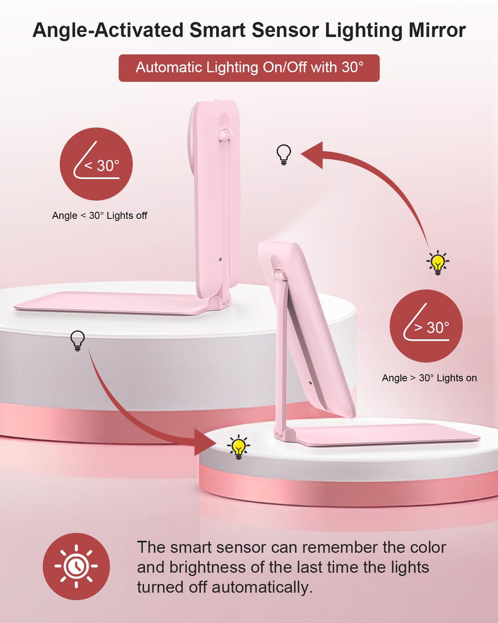 Gospire 10x magnifying mirror aids precise mascara and lash application