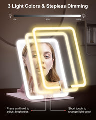 Gospire detachable 10x magnifier doubles as a portable second mirror