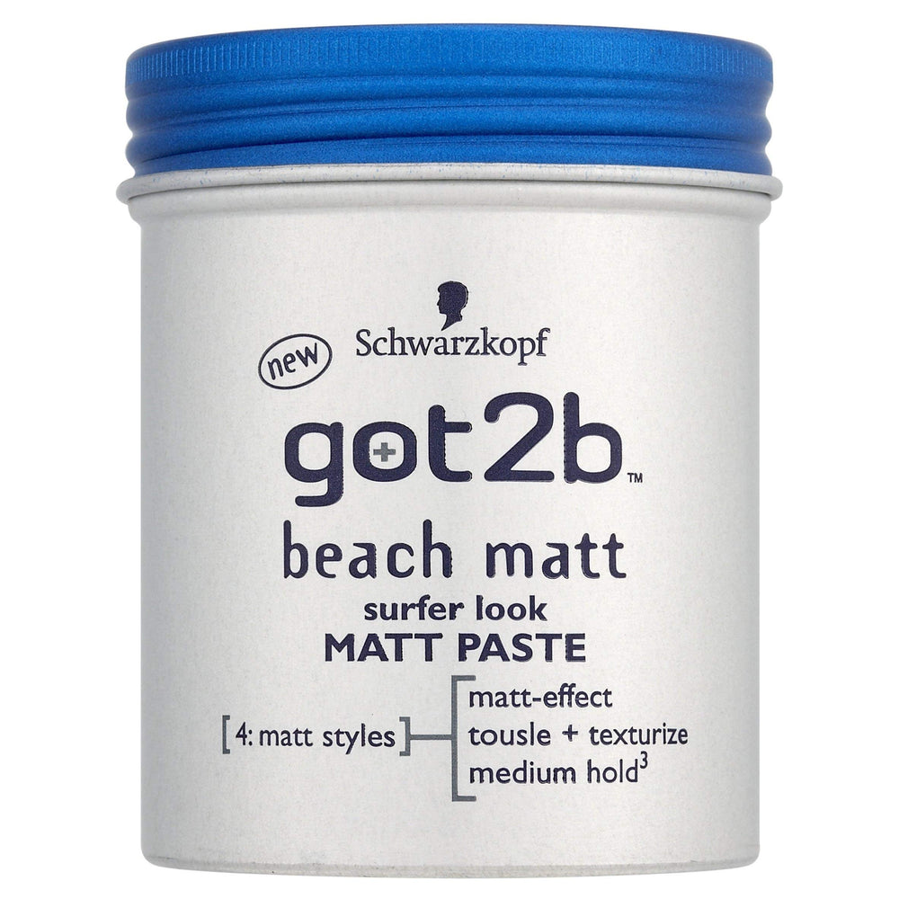 Got2B Beach Matt Surfer Look paste pack two-shot showing textured waves with a matte finish.