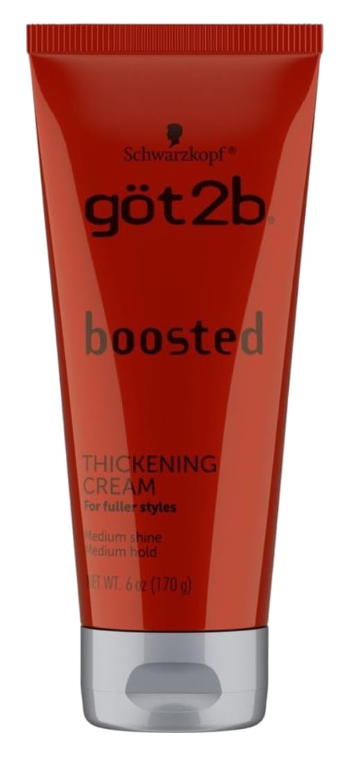 Got2B Boosted thickening cream tube for on-the-go styling and compact packaging