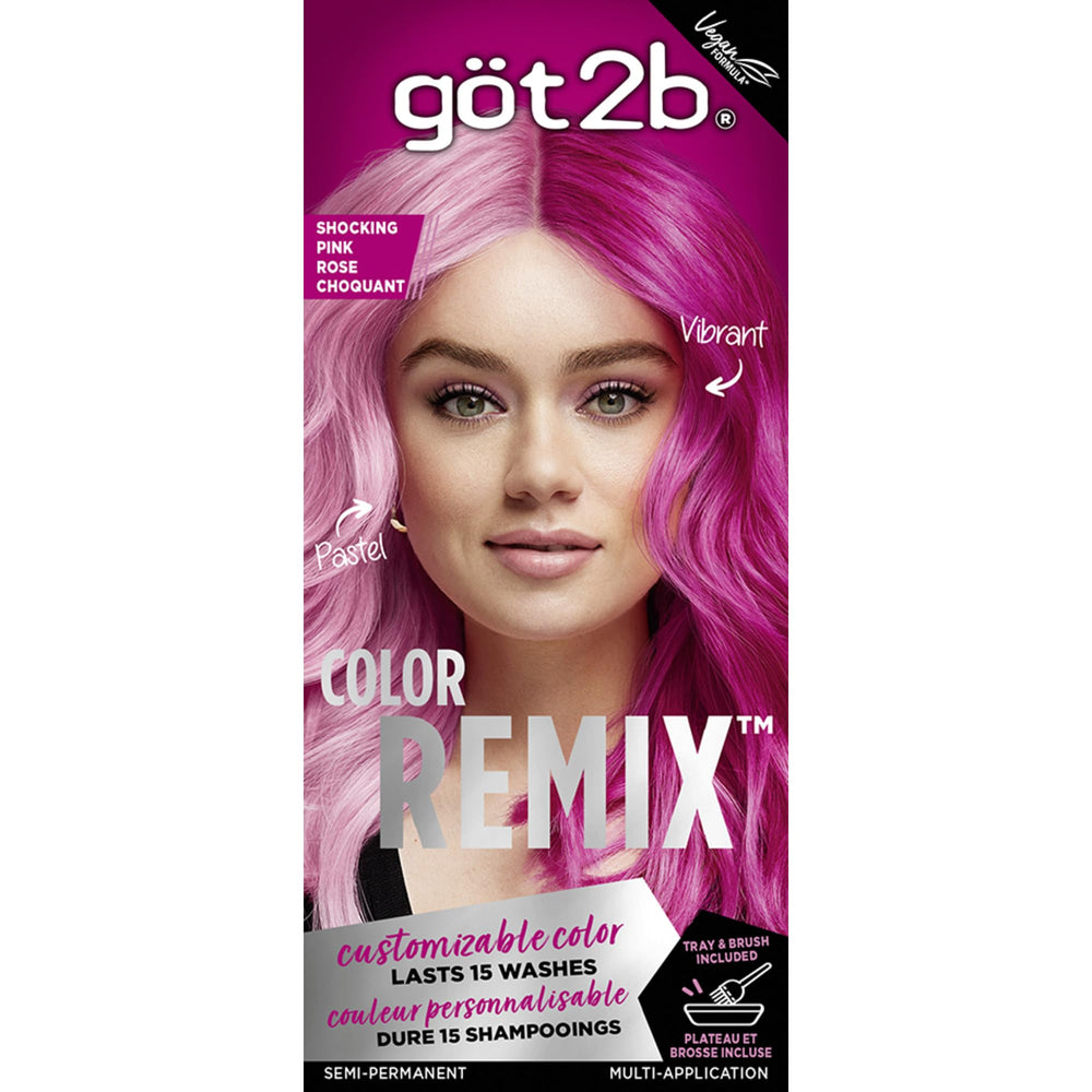 got2b Color Remix Shocking Pink 093 packaging for customizable at-home dye kit