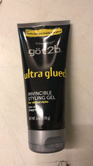 Got2B Glued Ultra Styling Gel 6oz pack bottle delivers strong hold for all-day hairstyles.