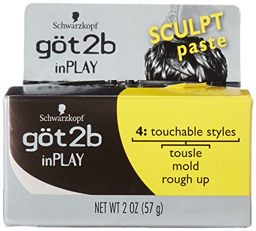 Got2B Inplay Hair Paste hands-application for easy mold and touchable finish.