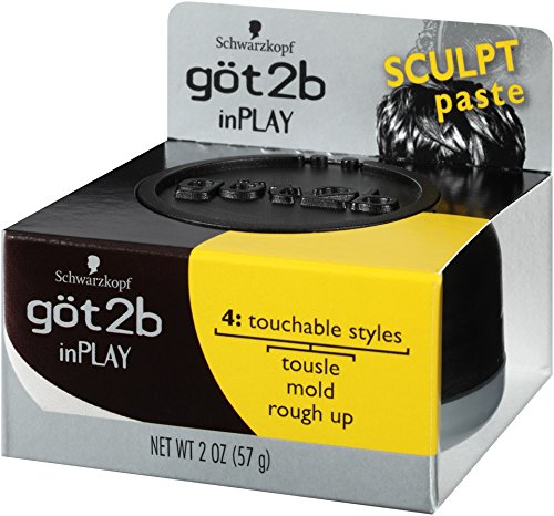 Got2B Inplay Hair Paste rough-finish-texture highlights natural, voluminous texture.