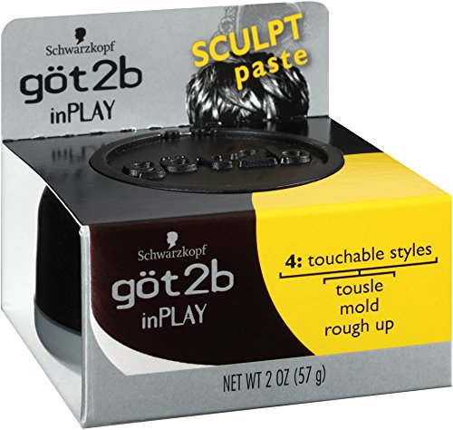 Got2B Inplay Hair Paste styling-messy-look for flexible hold.