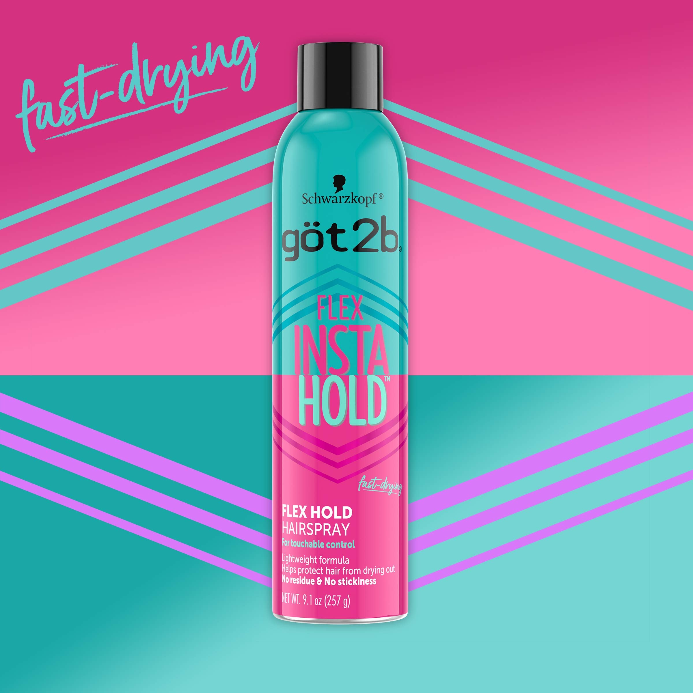 Got2B Insta Hold no-residue spray showing clean finish.