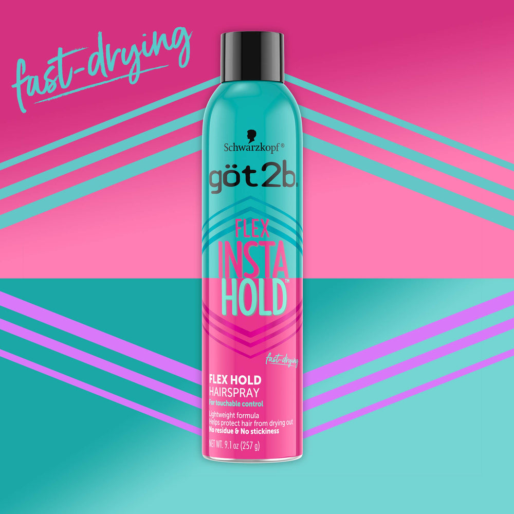 Got2B Insta Hold no-residue spray showing clean finish.