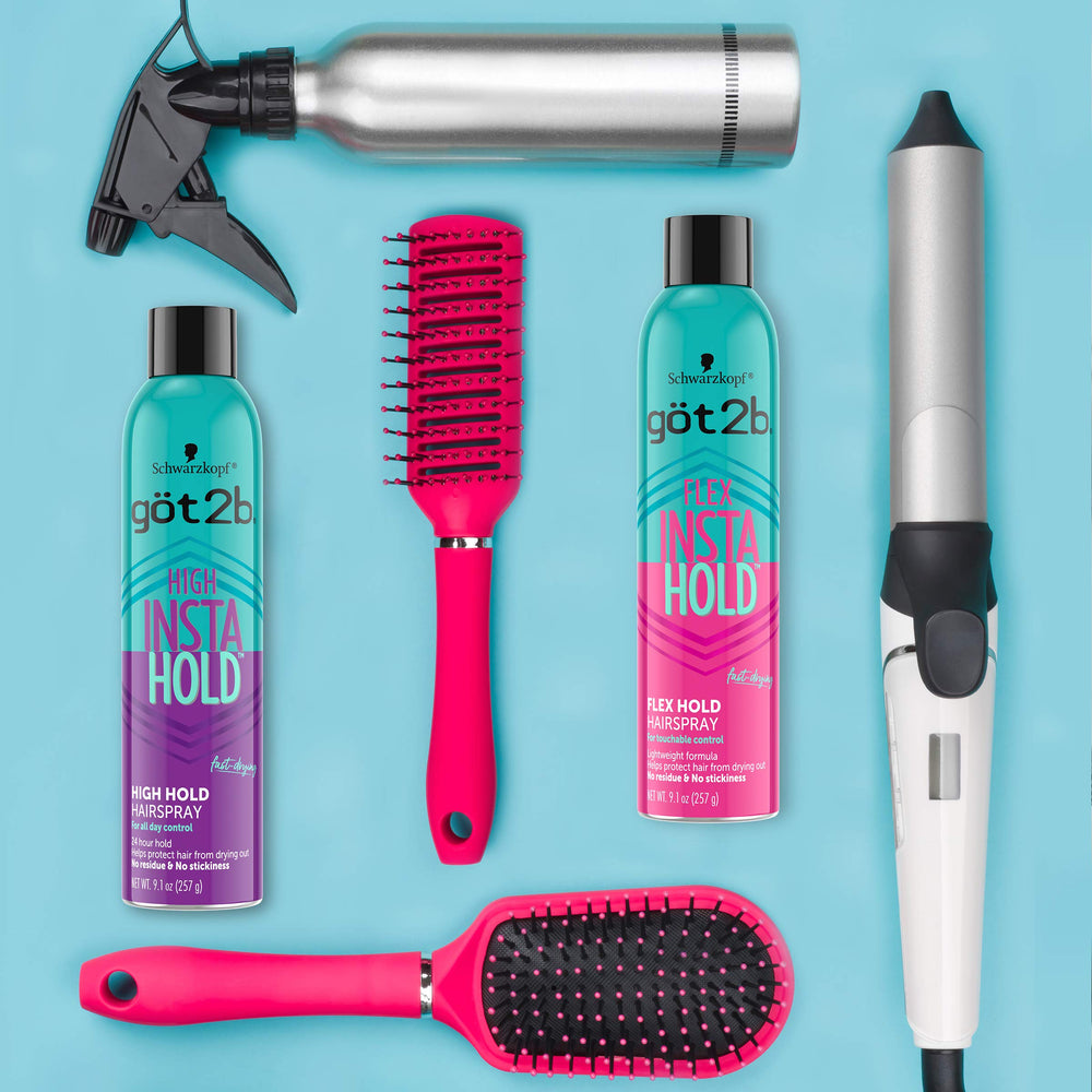 Got2B Insta Hold sulfate-free paraben-free formula supports healthy-looking hair.