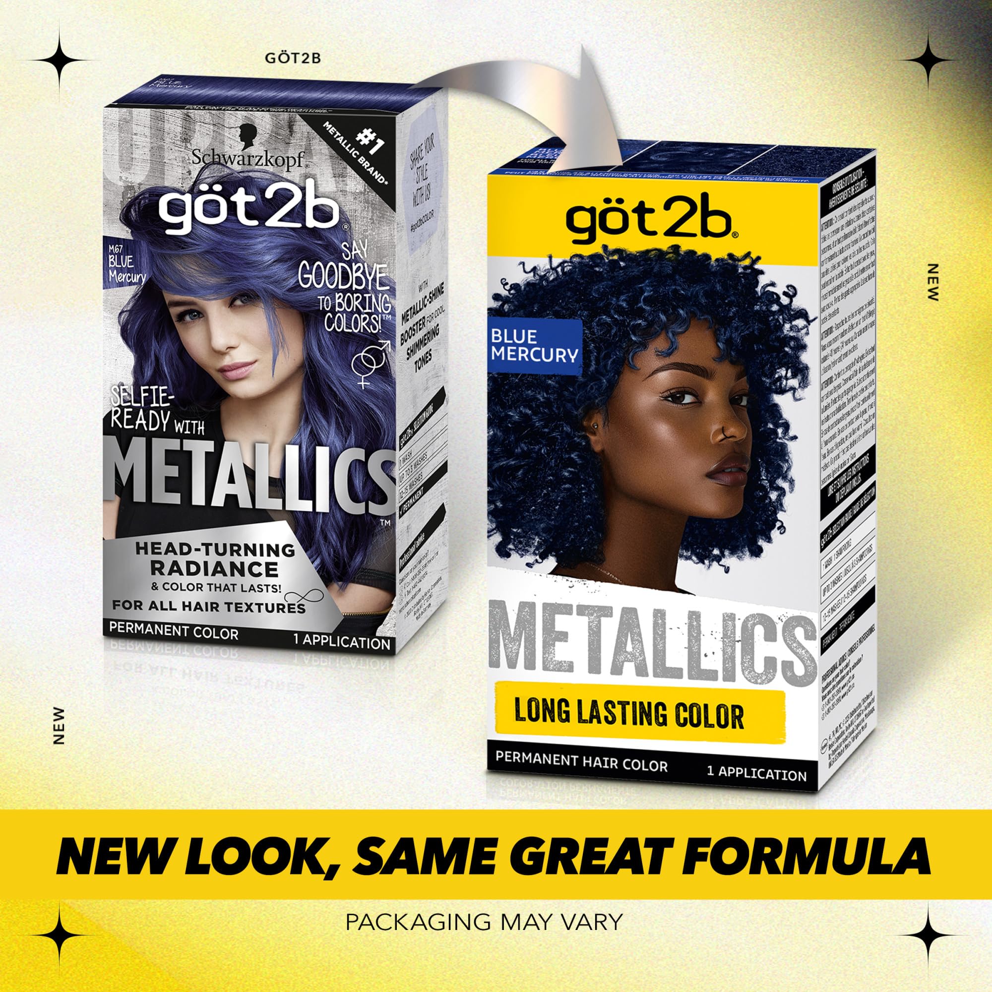 Got2B Metallics Blue Mercury M67 color-cream ready for immersive metallic shade.