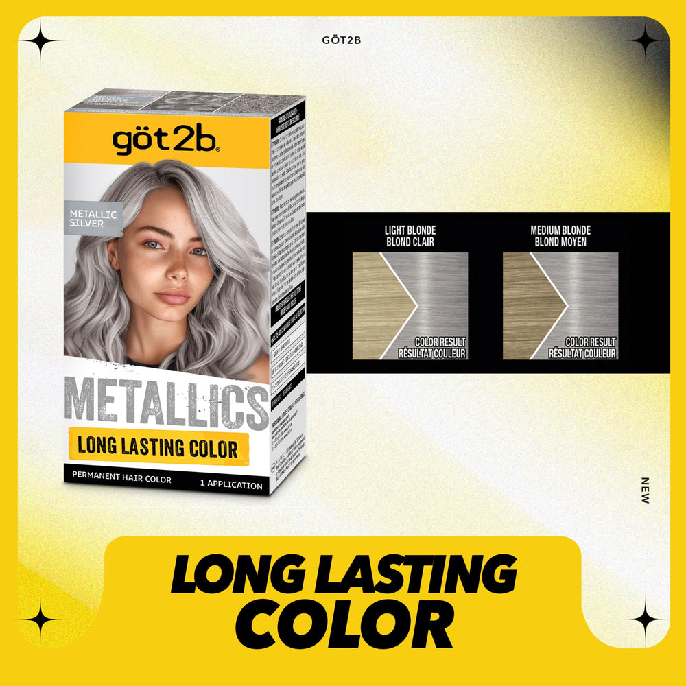 Got2b Metallics plateado: brillo intenso para estilo moderno