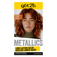 got2b Metallics bronzed-copper color-cream shown for a vibrant, long-lasting shade.