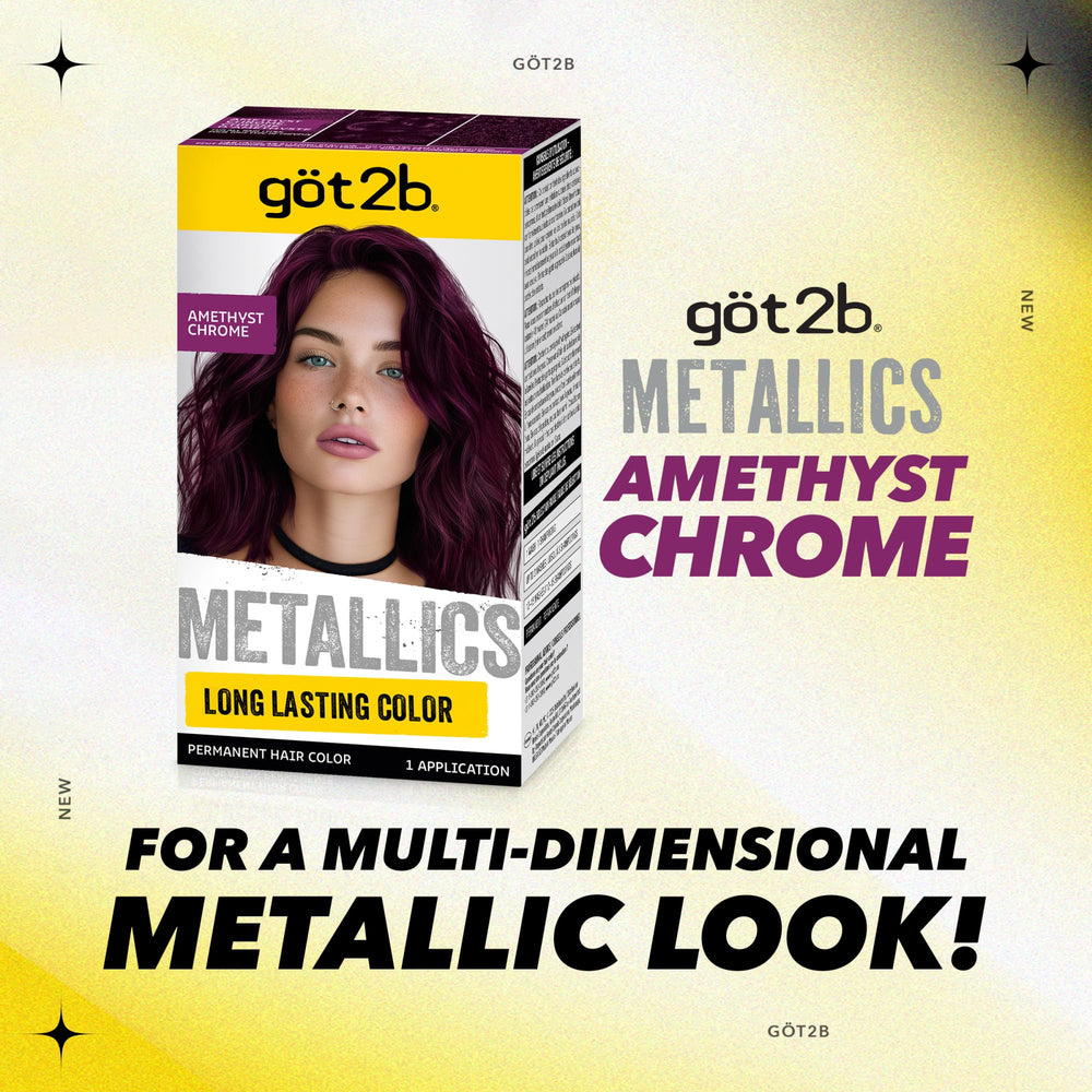 Got2b Metallics hair-tone-before shows lighter base for color planning.