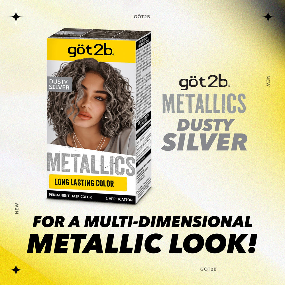 Got2b Metallics M72 on a wig shows versatile color for extensions.