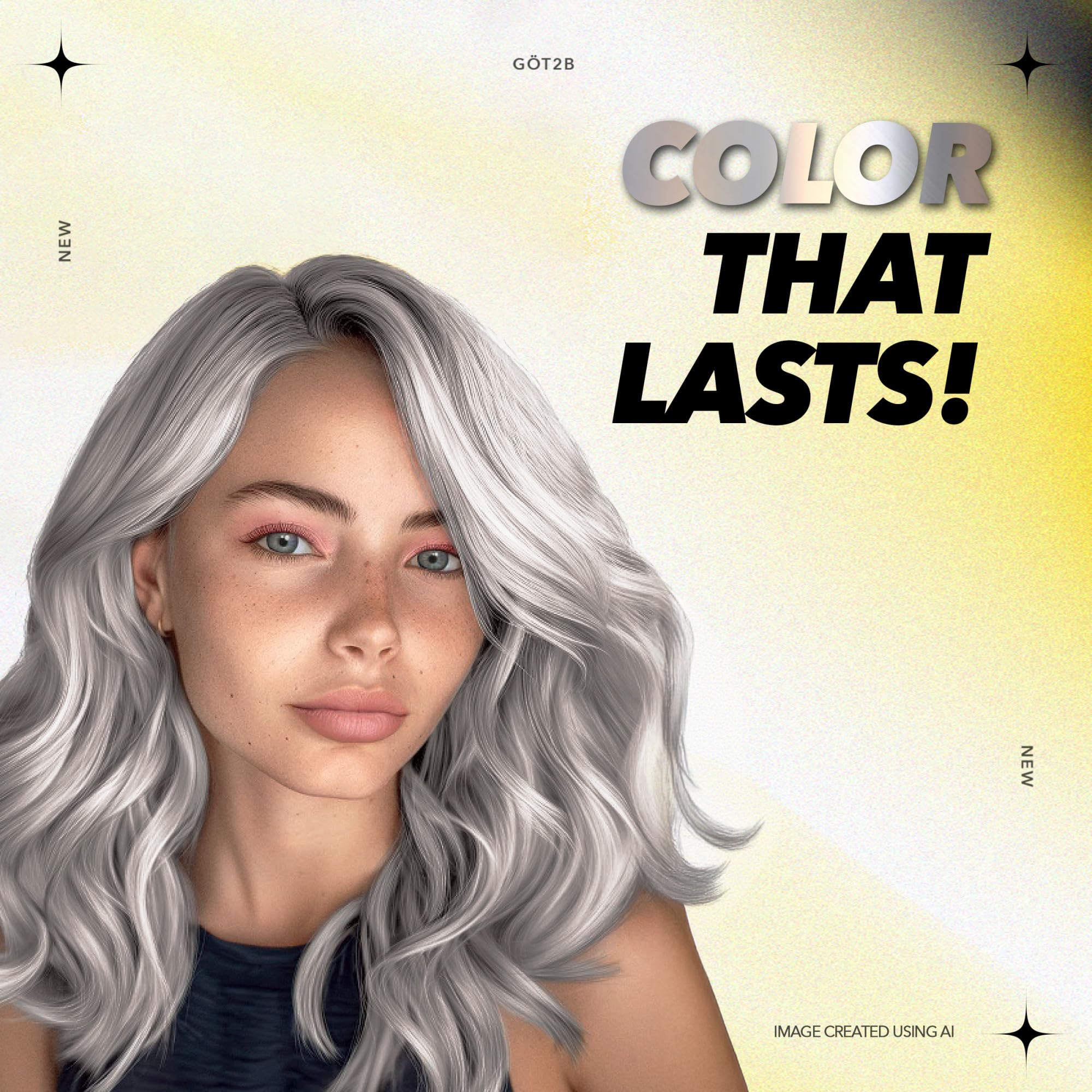 Pelo largo: Got2b Metallics recomienda usar dos cajas