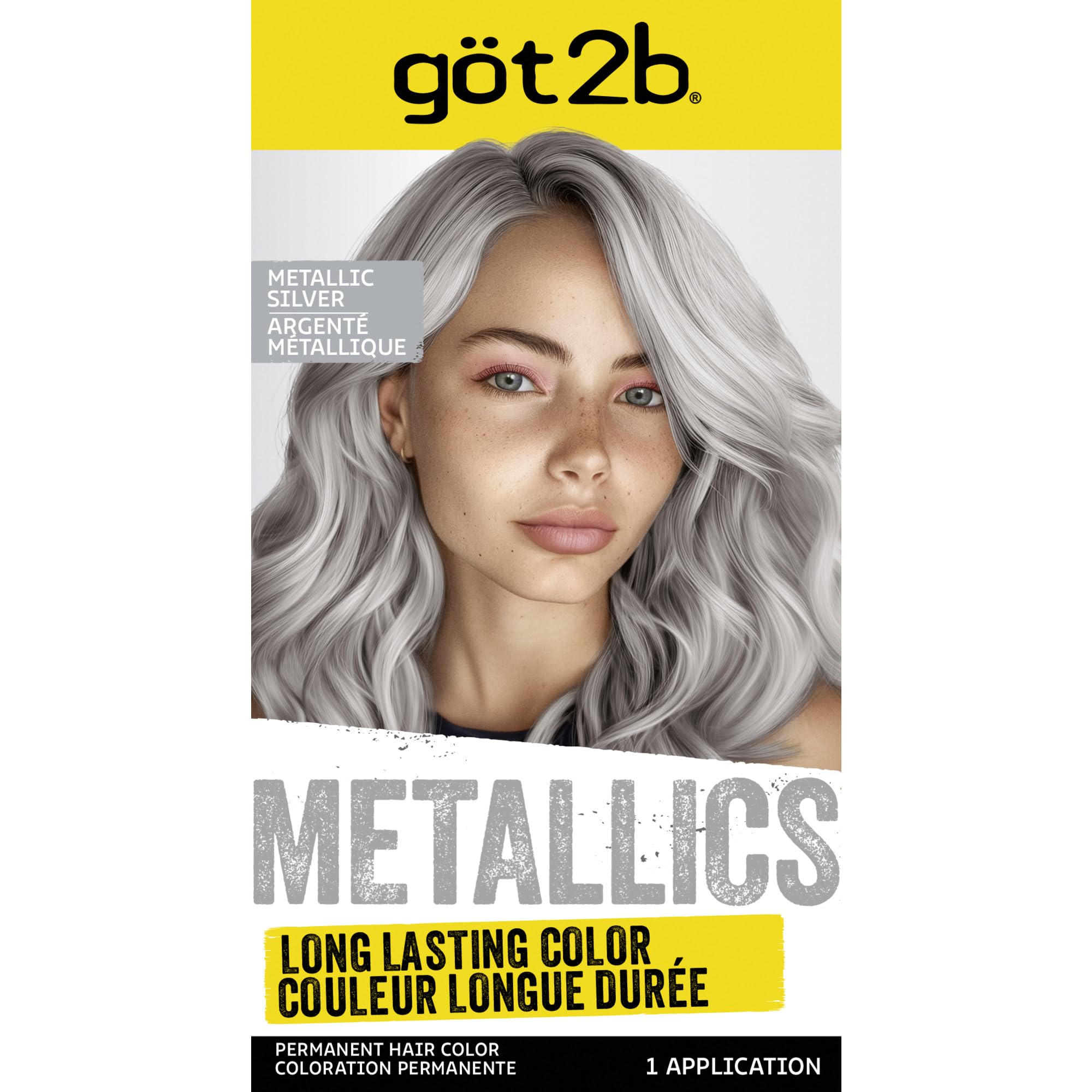 Got2b Metallics M71 plateado: tubo de color para un acabado metálico duradero