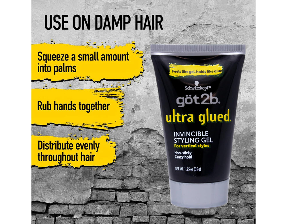 Got2B Ultra Glued Invincible 3-pack in gym bag signals on-the-go refresh.