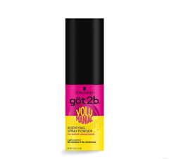 Got2B Volumaniac Spray Powder bottle delivers instant lift with light control.