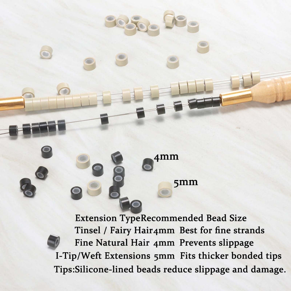 GOTDYA hair extension installation demonstration highlighting secure bead method