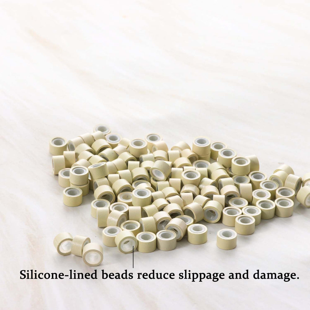 GOTDYA silicone-lined micro-rings closeup showing gentle grip for comfortable wear