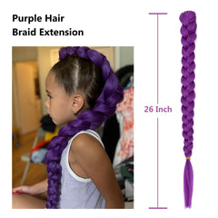 gotef-erbe cosplay-wig-purple-braid vivid color for stage looks