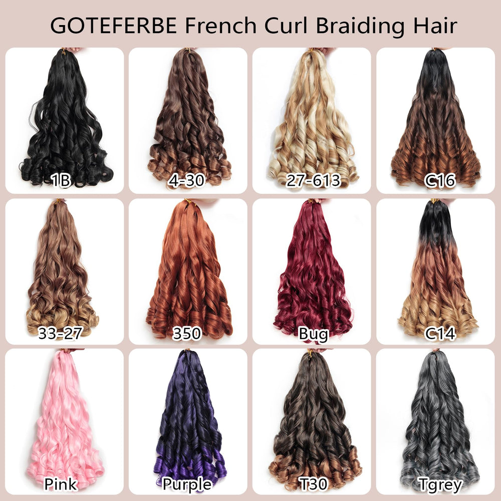 Gotefebe para todas las ocasiones con trenzas francesas de 12 pulgadas