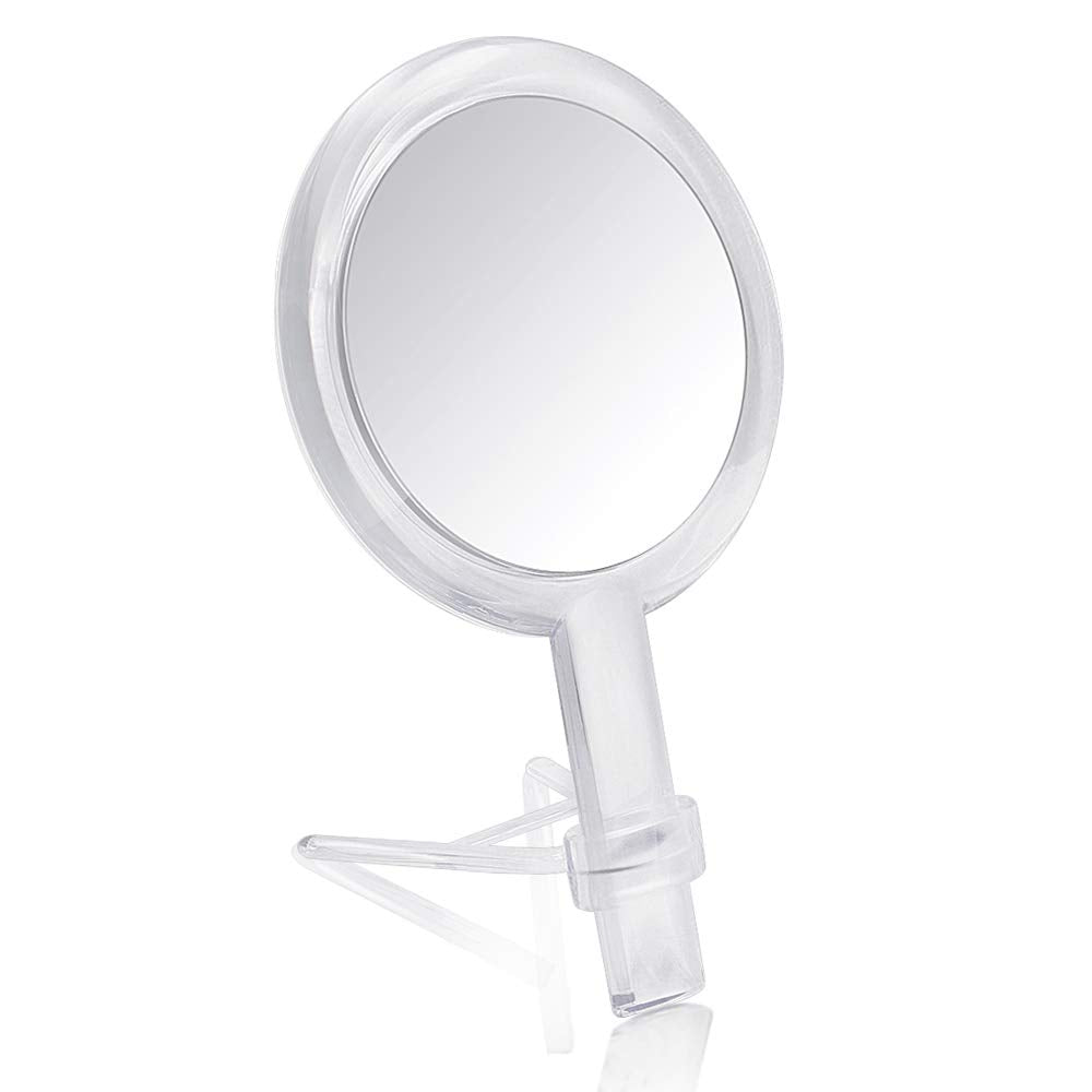 Gotofine double-sided makeup mirror with 1x and 10x magnification for precise cosmetics applications.